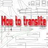 How to translate the drawing model aircraft