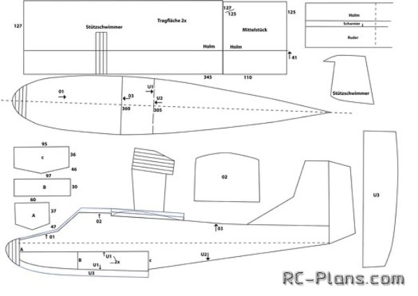 foamboard plane plans