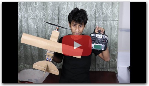 How to make a cardboard RC Airplane