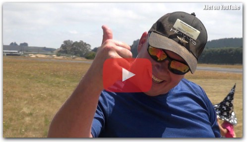 Test-pilot Tim tries to destroy another RC plane