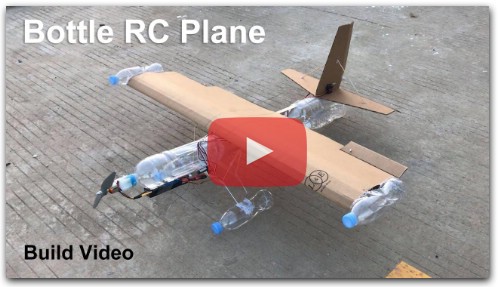 Flying Bottle RC Plane - Cardboard RC Airplane - DIY