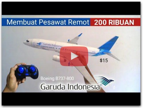 HOW TO MAKE RC PLANE Garuda Indonesia