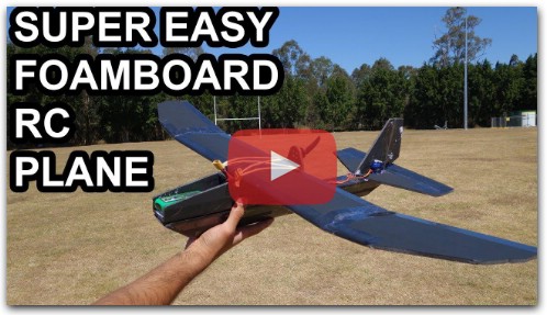 Super Easy Foamboard Trainer RC Plane!