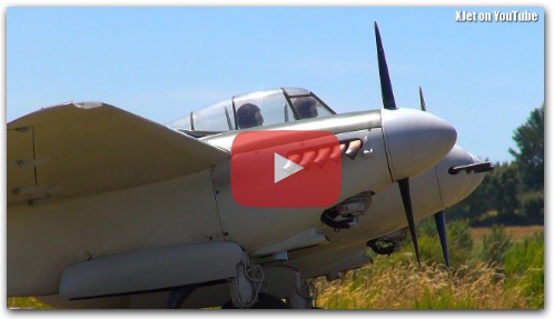 DH Mosquito at Tokoroa Airfield