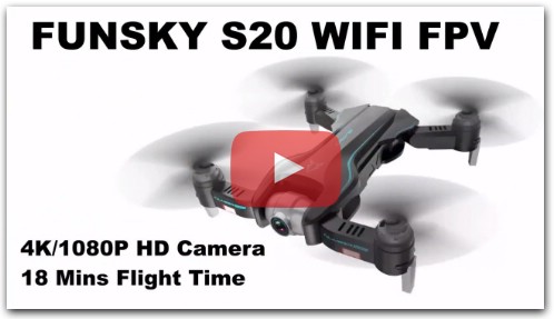 FUNSKY S20 WIFI FPV With 4K/1080P HD Camera 18 Mins Flight Time