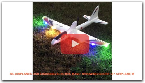 RC Airplanes USB Charging Electric Hand Throwing Glider DIY Airplane M