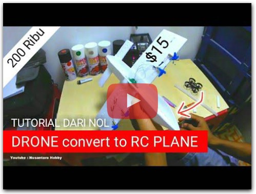 TUTORIAL : How to make RC plane from DRONE