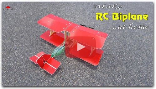 How to make RC Biplane at home