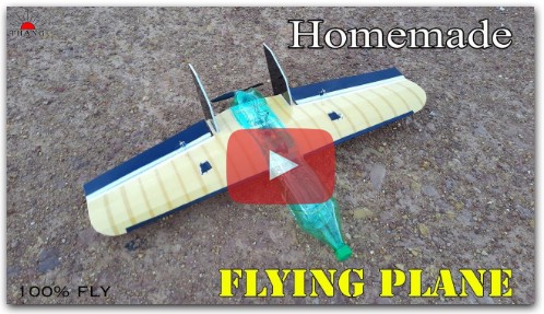 How to make flying Plastic Bottle Rc Wing Plane