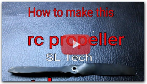 How to make rc plane  propeller  at home