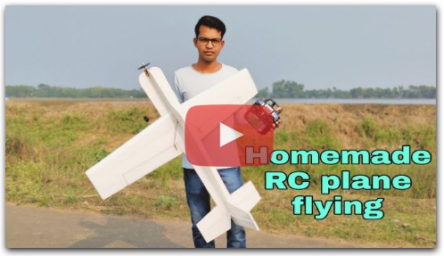 Homemade RC Plane flying