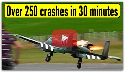 250 RC plane crashes in 30 minutes