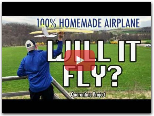 Will it Fly or CRASH!?  100% Homemade RC Airplane