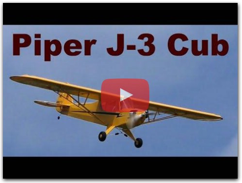 Piper J-3 Cub Hangar 9, scale RC airplane