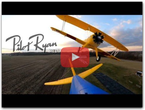 Dynam PT-17 MIDAIR CRASHES, super windy RC Airplane 360 Footage