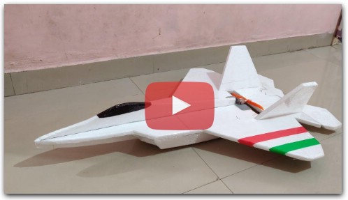 How to make a F22 RC plane With Thermacol