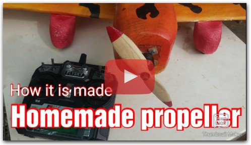 Homemade propeller for RC airplane (HOW IT IS MADE)