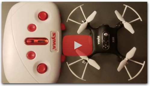 Syma X20 Altitude Hold Micro Drone Flight Test Review.