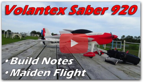 Volantex Saber 920 Review • 3D EPO RC Plane Build Notes and Maiden Flight