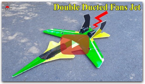 How to make Jet Airplane with 2 Motor Ducted Fans