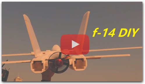 How To Make RC Airplane F-14. DIY Model Airplane For Beginners