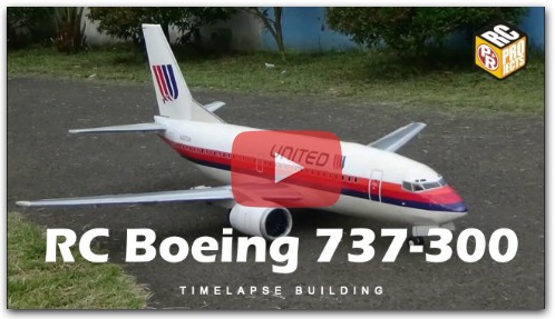 RC Boeing 737 Complete Build and Fly (Timelapse)