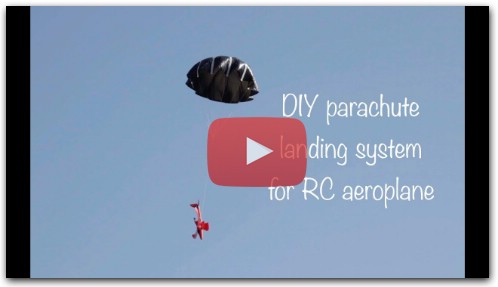 DIY Parachute landing system for RC aeroplane