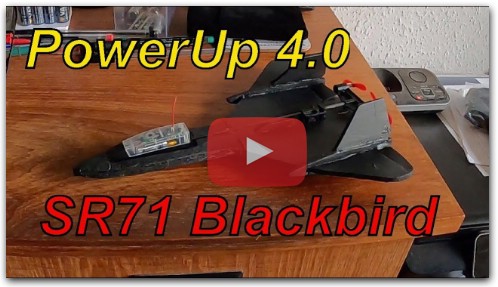 SR71 Blackbird - PowerUp 4.0 smartphone/iPhone controlled RC Airplane