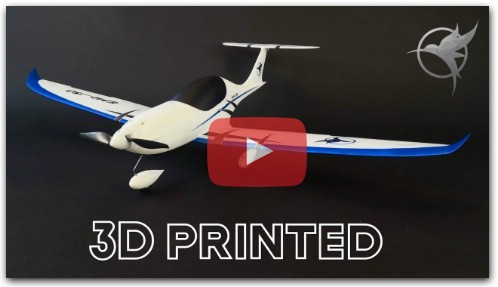 Flight video - Model D - Printable rc airplane