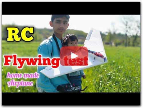 How To Build An RC  Flying | And RC Airplane Flywing home made test