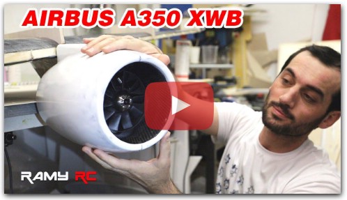 Finishing the wings with carbon fiber/ AIRBUS A350 RC airplane