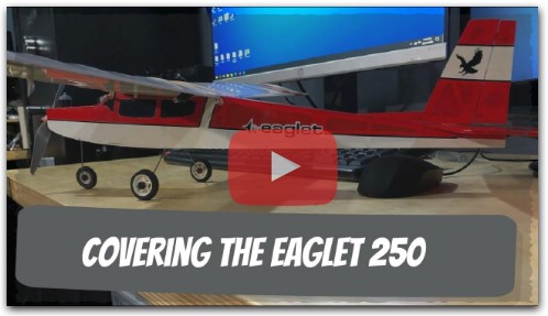 Covering a Micro RC Airplane - Willy Nillies Eaglet 250 - Timelapse