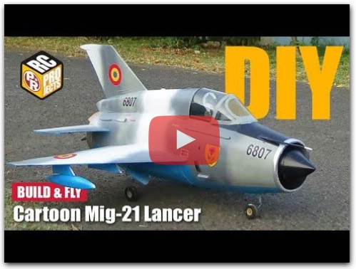 Cartoon Mig-21 Lancer RC Plane, Will It Fly?