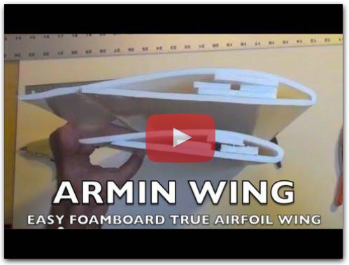 Easy Foamboard Wing Airfoil: the Basic Version