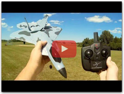 WLToys XK A180 F-22 Raptor Brushless Stabilized RC Plane Flight Test Review