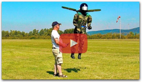 RC FLYING MAN IN SCALE 1:1 FLIGHT DEMONSTRATION