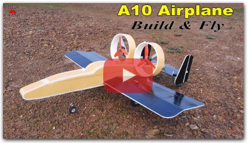RC A10 Airplane Build and Fly