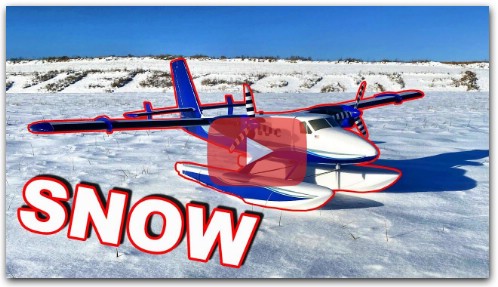 HILARIOUS & UNBELIEVABLE RC Plane Snow Flight w/ Water Floats on Twin Otter