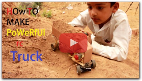 How to make a powerful RC truck at home using cardboard