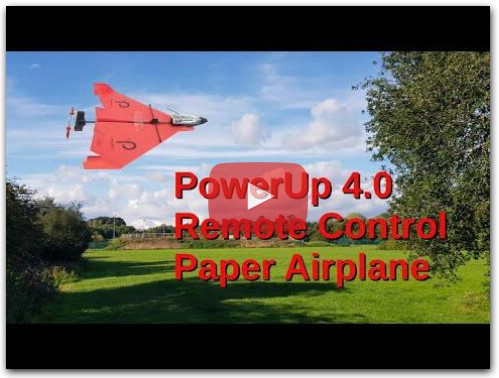 PowerUp 4.0 Smartphone Controller Paper Airplane