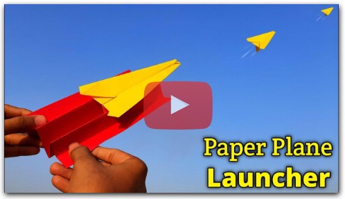 how to make paper plane launcher