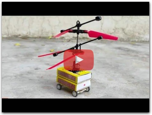 How to make rc Matchbox Helicopter Car At  home