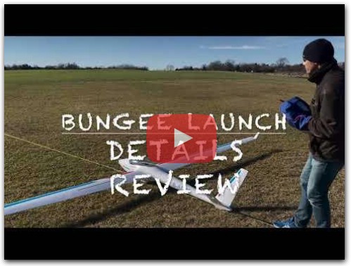 How to bungee launch RC sailplane, review of details