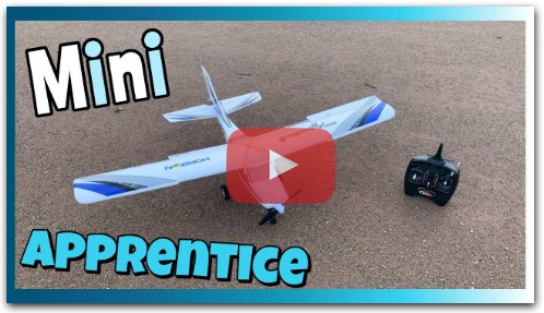 BIG!!! Beginner RC trainer airplane (mini apprentice s) review