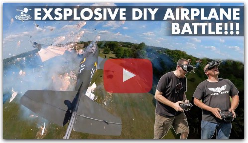 Explosive Battle with Two Giant DIY Airplanes