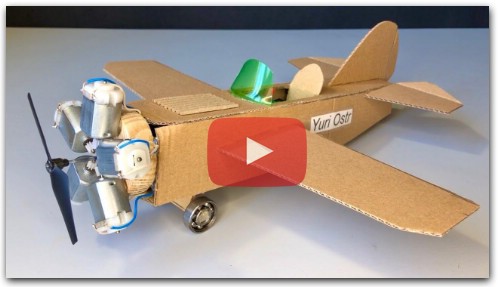 How to Make an Airplane at Home - Powerful Mini 5 Cylinder Radial Engine Airplane