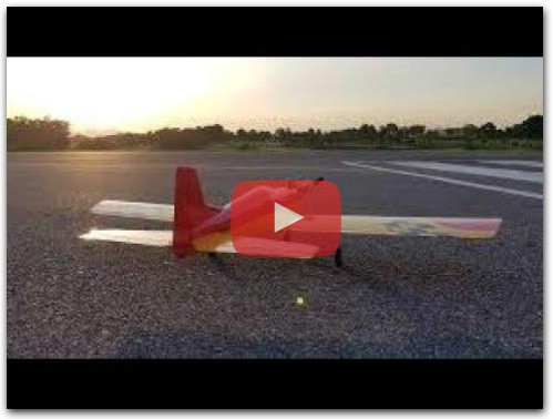 Home made RC plane wing video