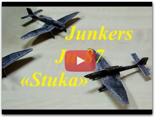 How To Make The Paper Plane Junkers U-87 Stuka