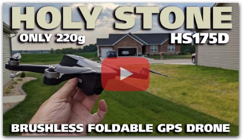 Holy Stone HS175D Brushless Foldable 220G GPS Drone Review