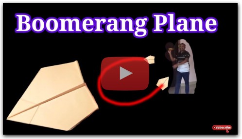 How to make Boomerang plane